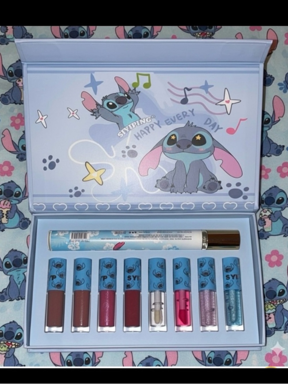 Stitch Lip Gloss & Perfume Set